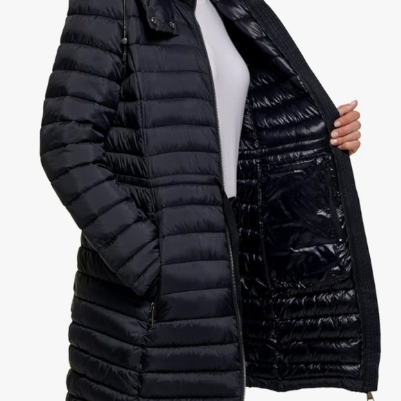 NEW DKNY Womens Comfort Soft Packable Puffer Outwear Jacket Sz L black - Picture 5 of 6